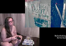 Naked Resident Evil 7 Gameplay with Tattooed BBW in Part 8.