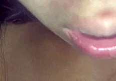 homemade close up blowjob and fucking amateur couple with creampie in pussy