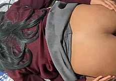 I found my cute college niece alone and bent her over for doggystyle before her parents got home, but her ass was too tight for anal.