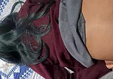 I found my cute college niece alone and bent her over for doggystyle before her parents got home, but her ass was too tight for anal.