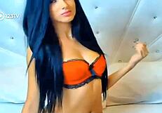 hot girl looks sexy in casual chat