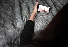 hot girl masturbating fills her red panties with cum and pulls them up