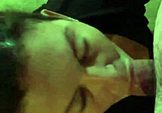 Blonde sucks cock while watching tv!