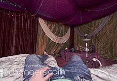 Ella Knox Smokes Hookah and Swallows Cock