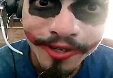 Joker is fucking so hard in the home office, feels amazing