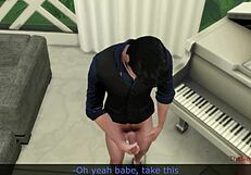 Slutty Blonde Teen Fucks Old Piano Teacher Beside Cheating Husband