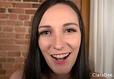 Clara Dee Gives Intense Close-Up Facial Jerk Off Instructions