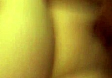 Horny amateur couple having a sexual intercourse in bedroom with a beautiful wife