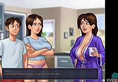 Summertime Saga Cumming In Tight Teen Pussy