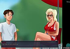 Summertime Saga Cumming In Tight Teen Pussy