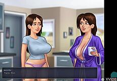 Summertime Saga Cumming In Tight Teen Pussy