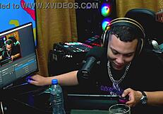 ruan strips bia hot naked, goes crazy with dirty talk in sheer studio - podcast popum no barraco