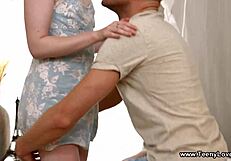 Aroused Teen Jewel Sins Bent Over for Intense Doggystyle Fucking with Big Cock