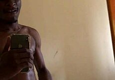 i stroke my cock in the mirror for a solo handjob