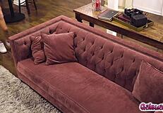 naughty sabina rouge rigs hidden cams to seduce scarlett sage with intense licking and yoga sex