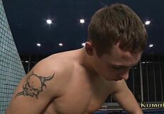 Small tits brunette babe rough fuck at pool