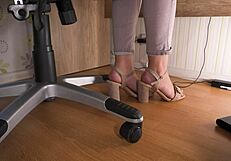 Intense Underdesk Foot Worship In The Office Tease