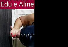 Glorhole blowjob and facial with amateur couple