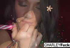 Charley Chase Receives Christmas Cock in Hardcore Nude Cumshot Session