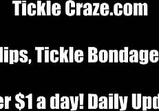 cat endures bondage tickling humiliation in lezdom femdom pov session