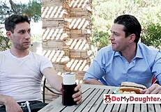 naughty sami parker tempts stepdad with blowjob