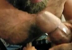 Gay Facial Cumshot in Hotel Room