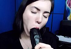 Check out this hacked webcam of a slutty teen spanking her ass and deepthroating