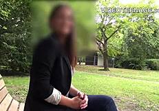 Teens with big tits in first casting