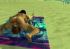 K And P Reach Orgasm On Beach Lesbian Reality