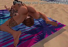 K And P Reach Orgasm On Beach Lesbian Reality