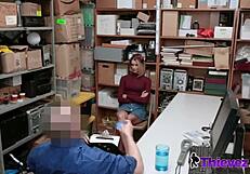 This hot reality porn video features a young blonde chick named Emma with short hair having her “aha” moment to a horny cop