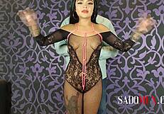 Watch the bondage session with young Bárbara Mont