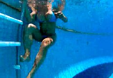 brunette offers sweet ass for pool fuck with mr matusalem