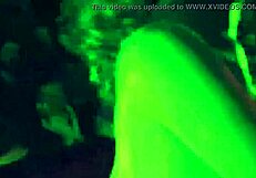 Follando en el salón erótico de Barcelona 2014, a sexy pornstar fucks pussy outdoors in public blowjob action.