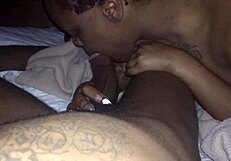 Milf Wife Gives Sloppy Blowjob To Big Black Cock.