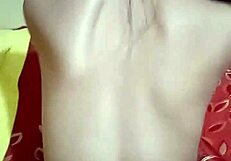 Latina girlfriend bends over for doggy