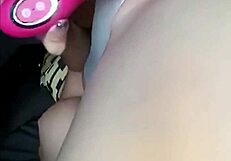 Blonde teen 18+ teases with rose vibrator?