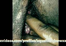 ebony bbw enjoys wet and creamy treats with juicy pussy