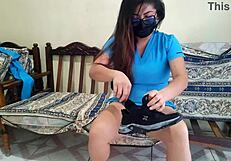 milf nurse invites patient home for doggystyle fucking