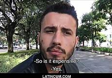 Feeling raw with Brazilian guy paid for gay POV fuck