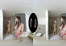 Shemale Licks Big Titted Milf's Pussy