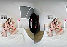 Shemale Licks Big Titted Milf's Pussy