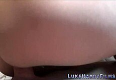 Busty British Milf Rides Monster Cock