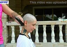 Behind The Scenes: Lisa Fox Shaving Head Boldly