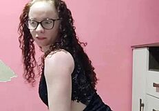 Seductive prostitute teases big black cock