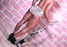 Nina Rivera Hot Camo BTS Shoot