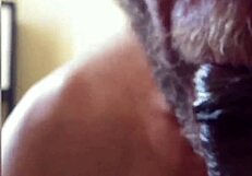 Passionate Blowjob On Big Black Cock Close Up