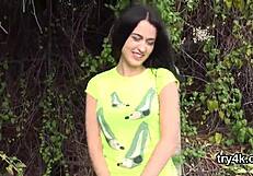 Cute Teen 18+ Wins Blowjob Contest in Threesome