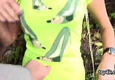 Cute Teen 18+ Wins Blowjob Contest in Threesome