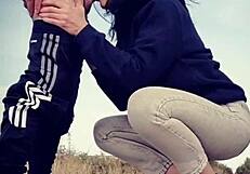 Give me a blowjob and doggy on the road